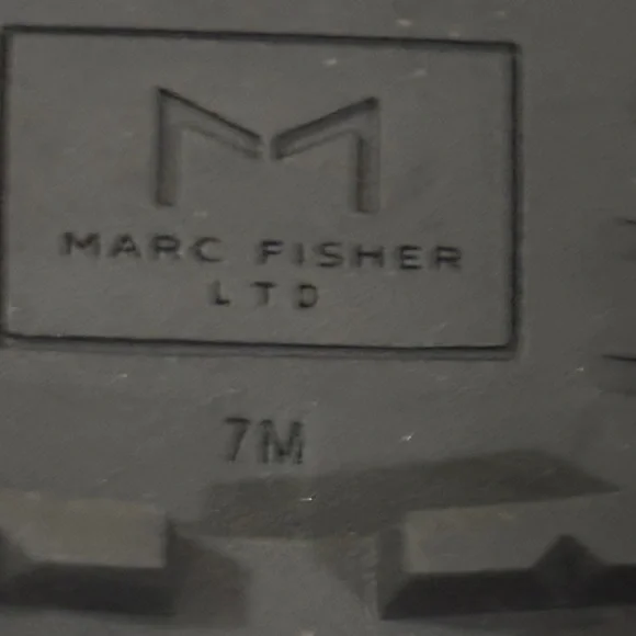 Marc Fisher Black Leather Footwear - Picture 8 of 15